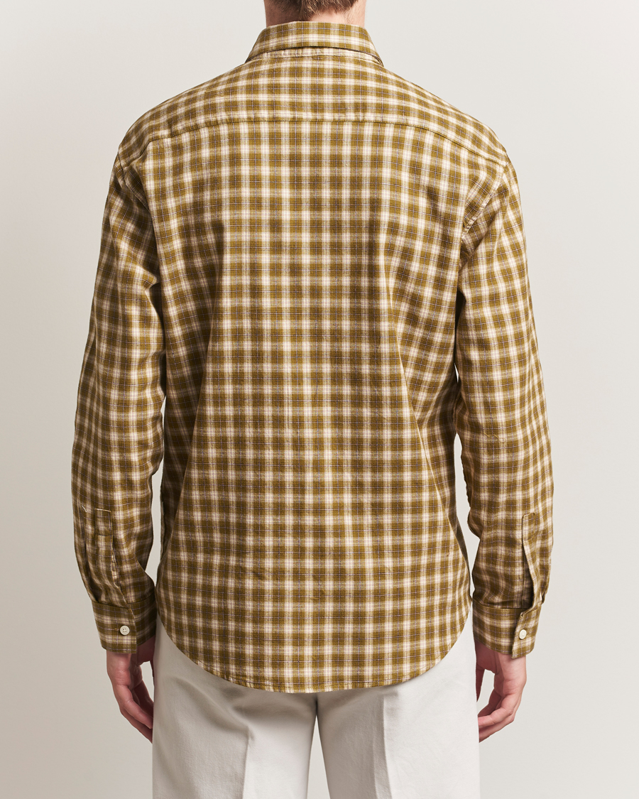 Hombres | Camisas | NN07 | Deon Flannel Checked Shirt Green