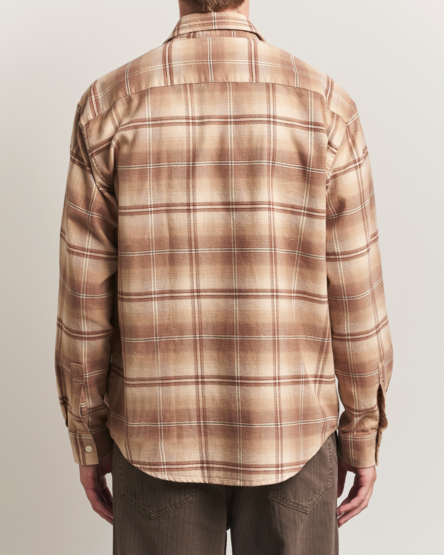 Hombres | Camisas | NN07 | Deon Flannel Checked Shirt Camel