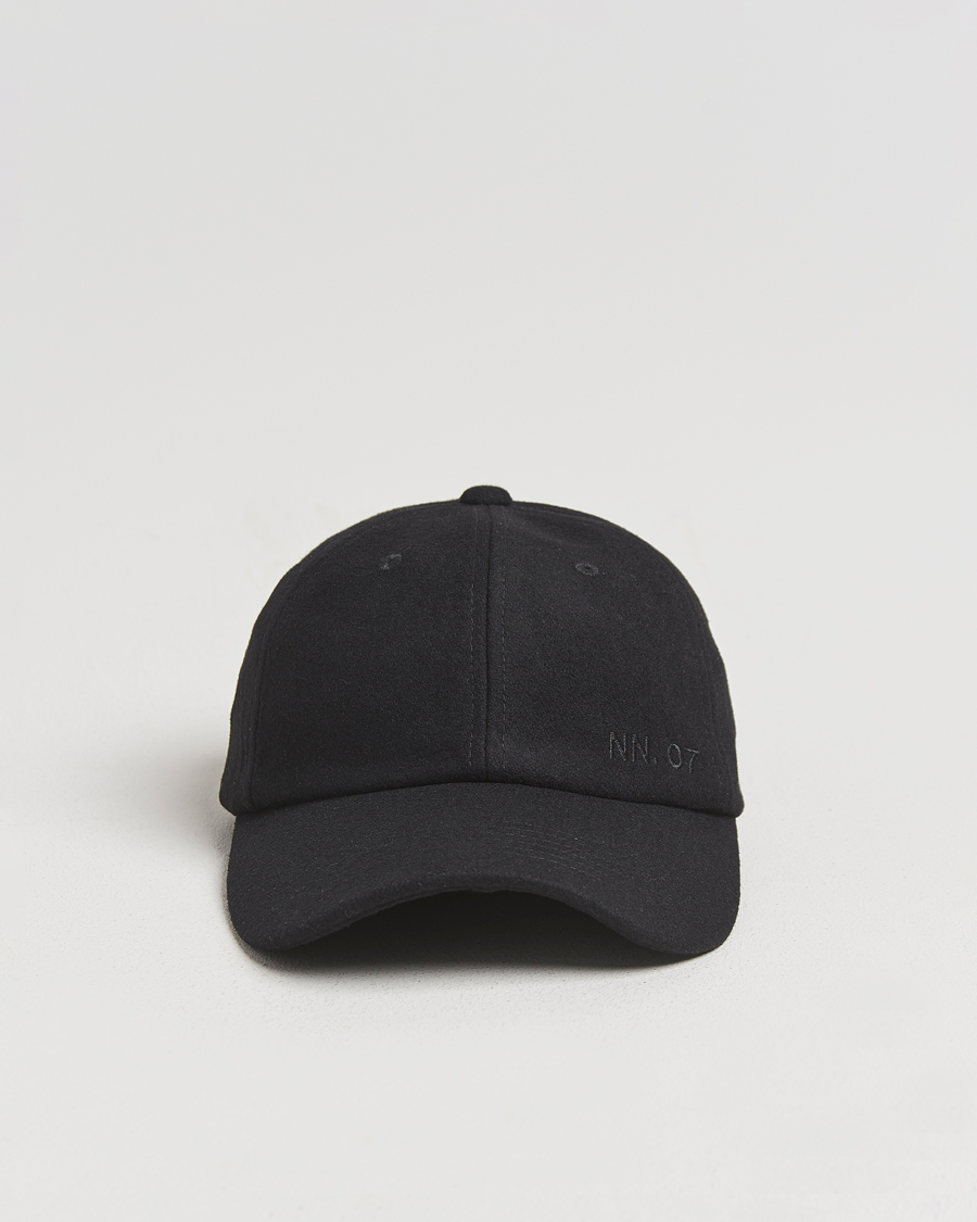 Hombres | NN07 Boiled Wool Cap Black | NN07 | Boiled Wool Cap Black