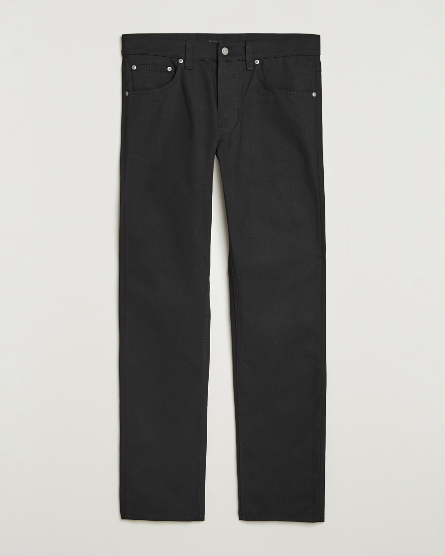 Hombres | Pantalones | Nudie Jeans | Solid Ollie Jeans Dry Pure Black