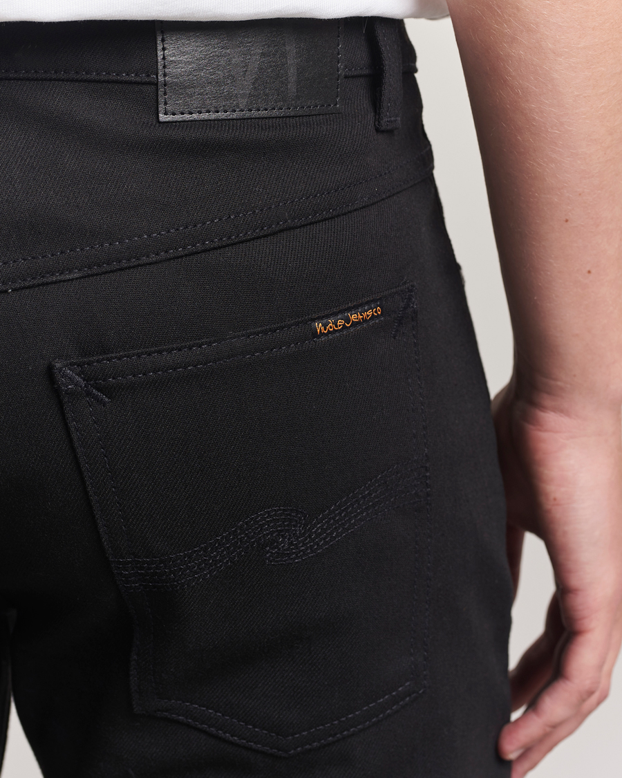 Hombres | Pantalones | Nudie Jeans | Solid Ollie Jeans Dry Pure Black