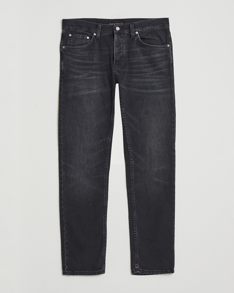 Hombres | Pantalones | Nudie Jeans | Solid Ollie Jeans Black Force