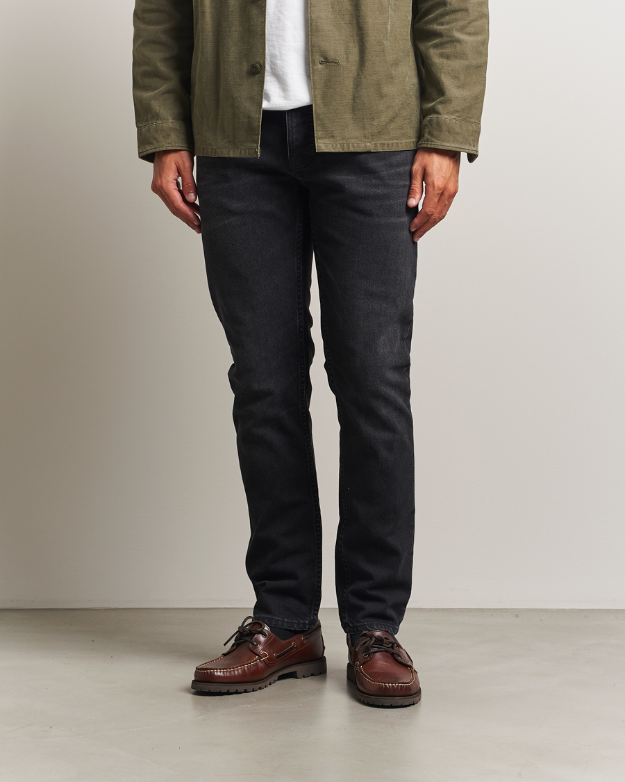 Hombres | Pantalones | Nudie Jeans | Solid Ollie Jeans Black Force