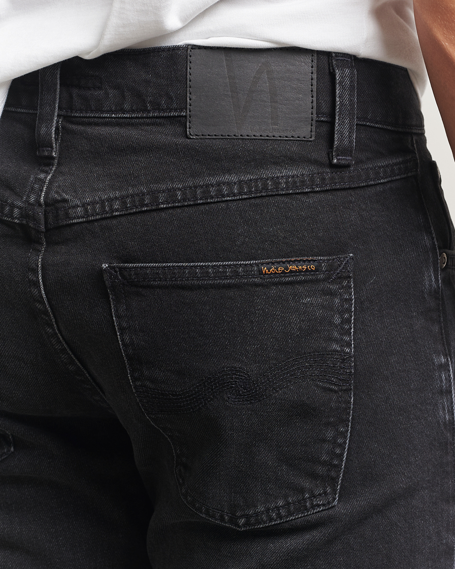 Hombres | Pantalones | Nudie Jeans | Solid Ollie Jeans Black Force