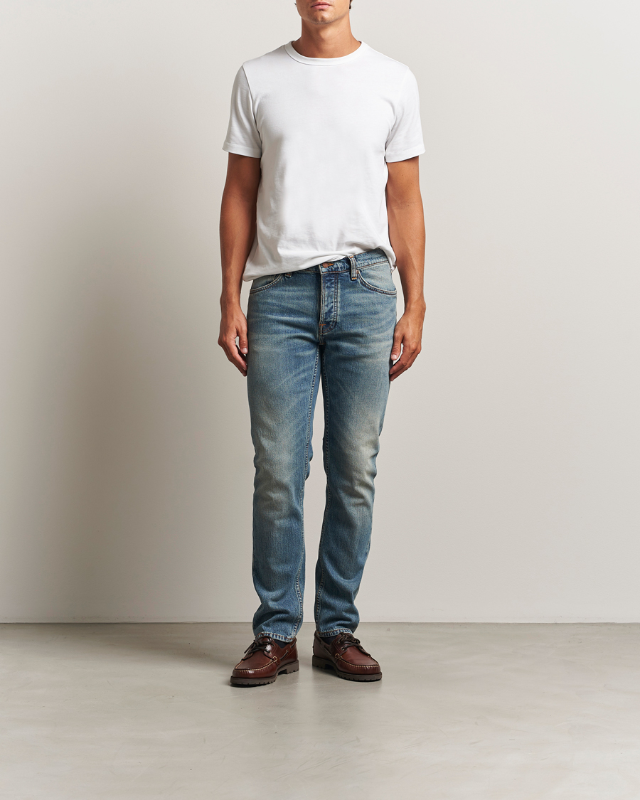 Hombres | Vaqueros | Nudie Jeans | Solid Ollie Jeans Blue Clay