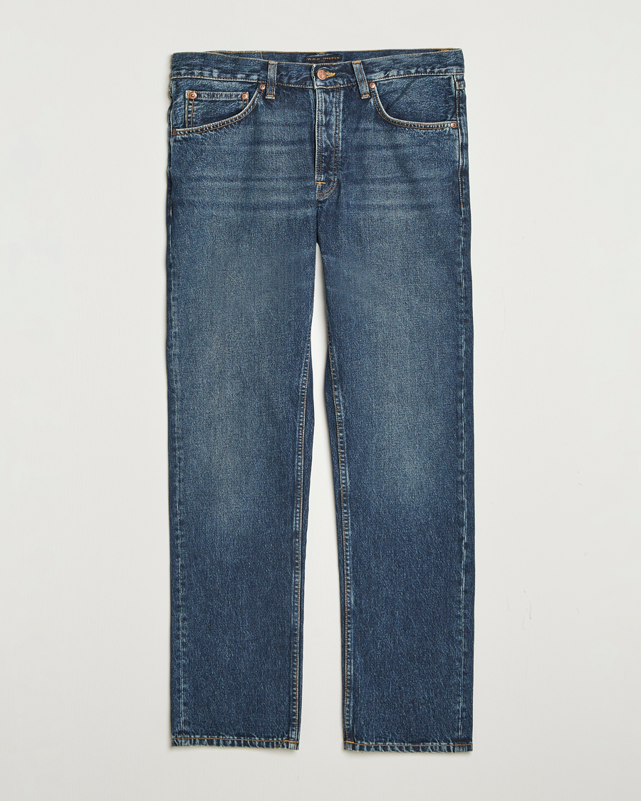 Hombres | Pantalones | Nudie Jeans | Rad Rufus Jeans Blue Soil