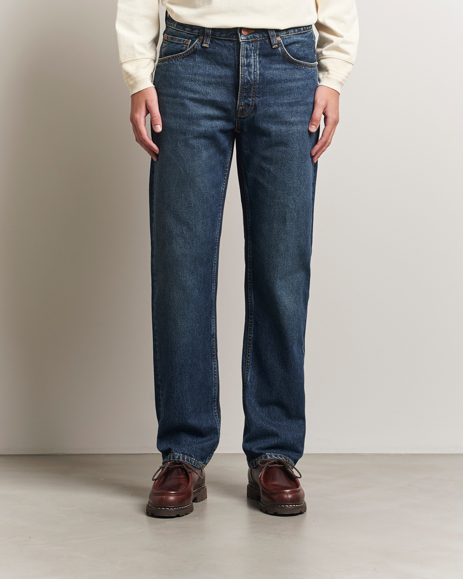 Hombres | Pantalones | Nudie Jeans | Rad Rufus Jeans Blue Soil