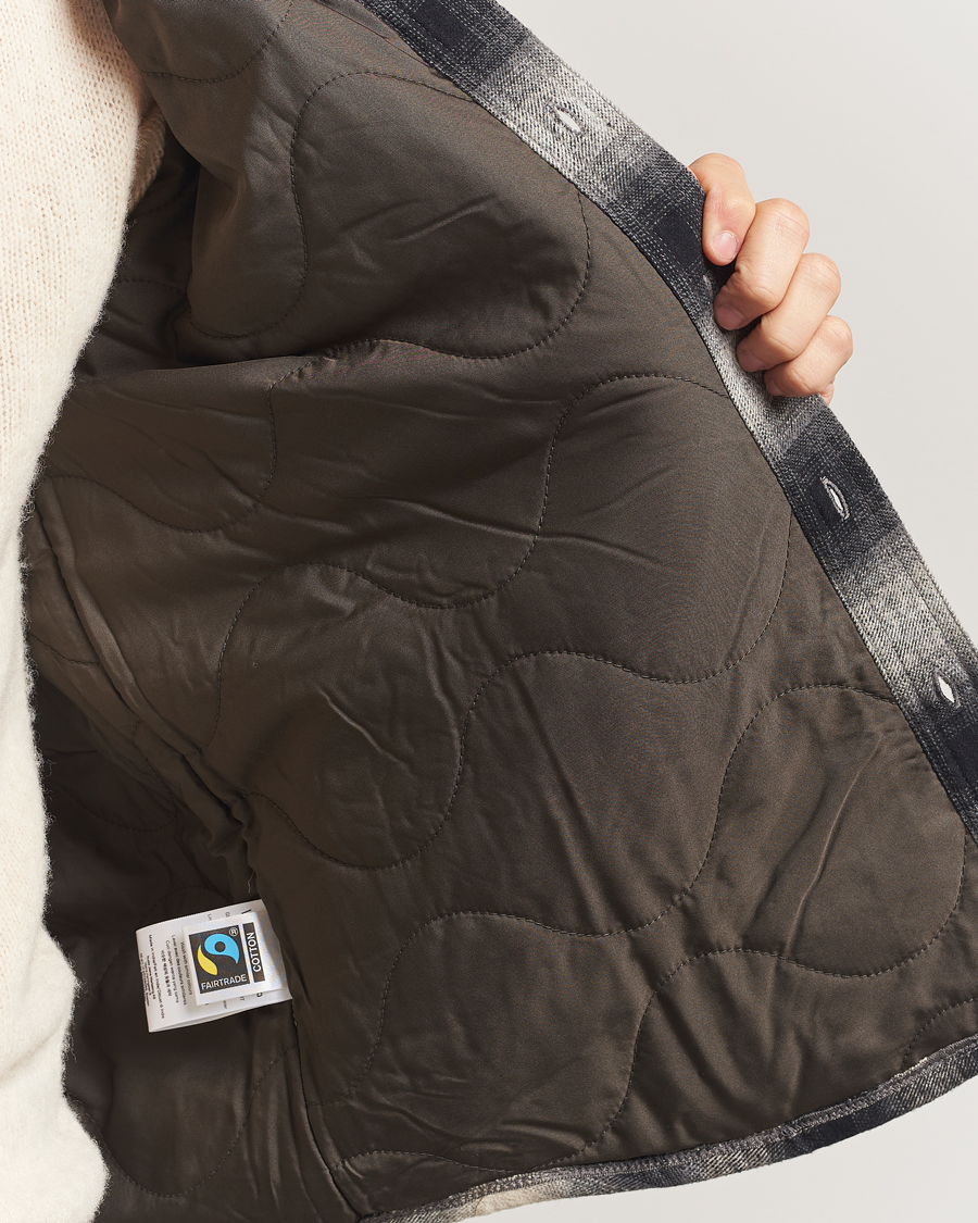 Hombres | Camisas | Nudie Jeans | Glenn Padded Checked Overshirt Black