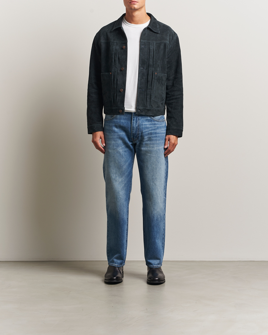 Hombres | Abrigos y chaquetas | Nudie Jeans | Dante II Suede Jacket Navy