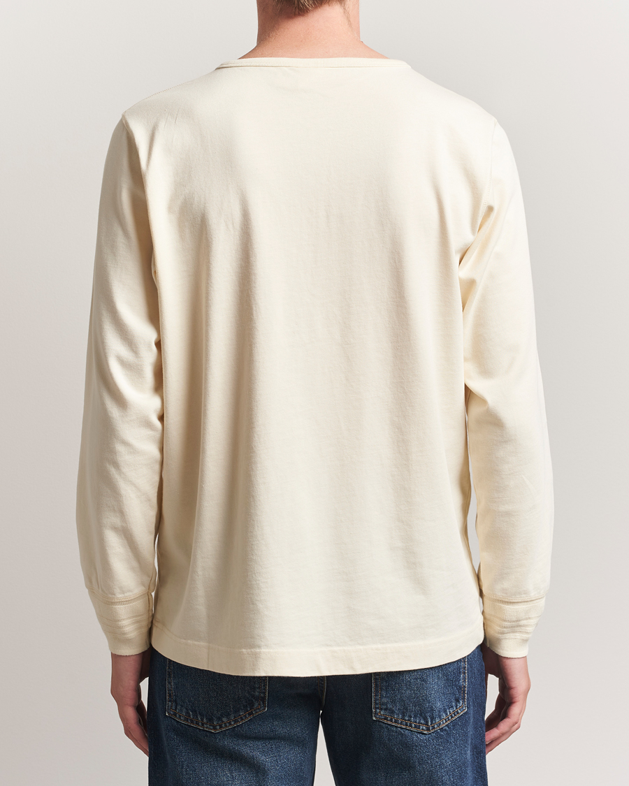 Hombres | Camisetas | Nudie Jeans | Long Sleeved Henley Ecru