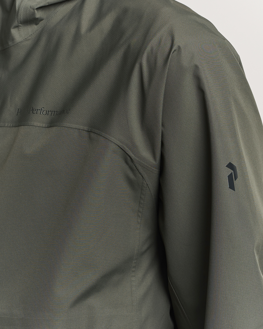 Hombres | Abrigos y chaquetas | Peak Performance | Treeline Shell Hooded Jacket Olive Extreme