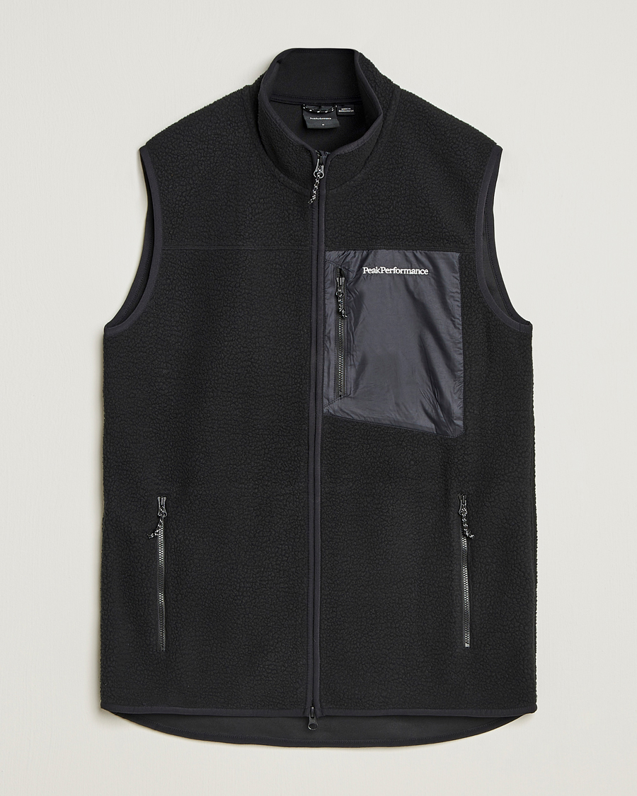 Hombres | Jerséis y prendas de punto | Peak Performance | Pile Vest Black