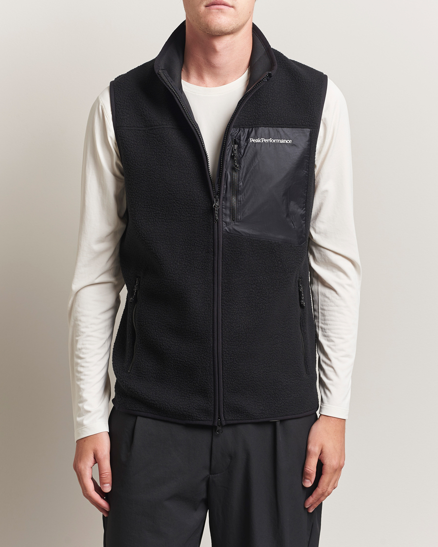 Hombres | Jerséis y prendas de punto | Peak Performance | Pile Vest Black