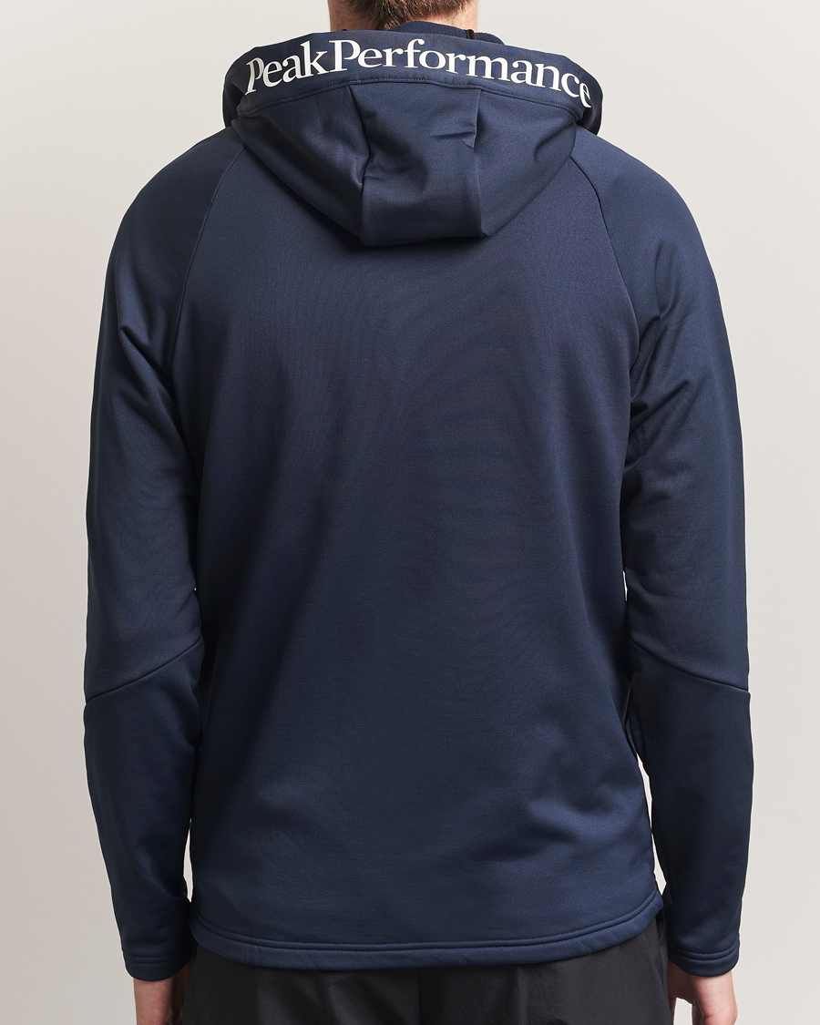 Hombres | Jerséis y prendas de punto | Peak Performance | Rider Hooded Full Zip Blue Shadow