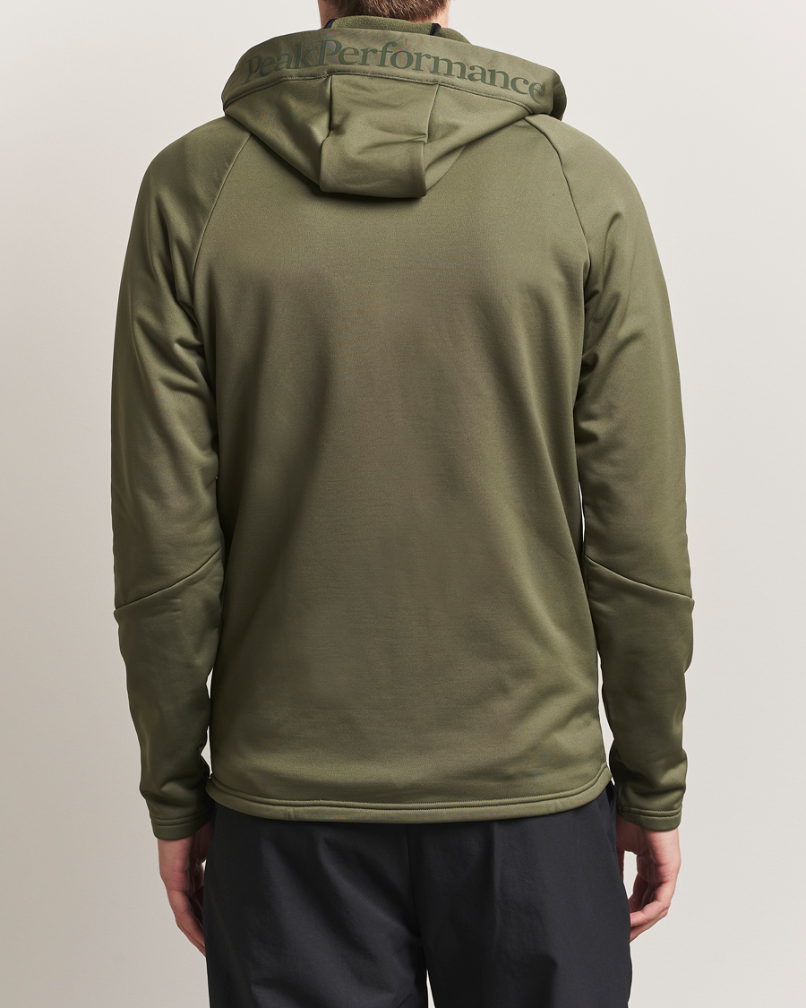 Hombres | Jerséis y prendas de punto | Peak Performance | Rider Full Zip Hoodie Pine Needle