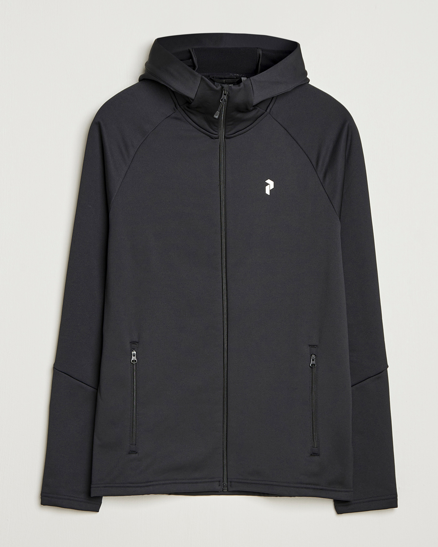 Hombres | Jerséis y prendas de punto | Peak Performance | Rider Hooded Full Zip Black