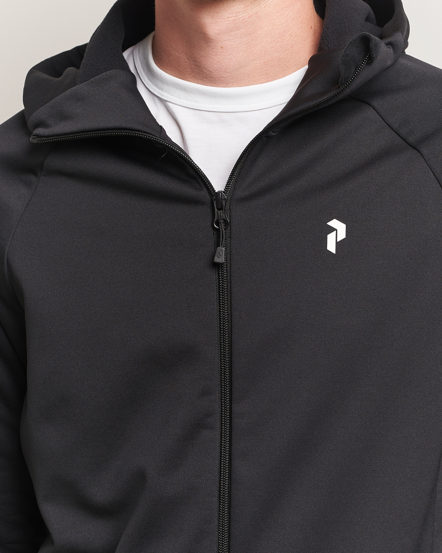 Hombres | Jerséis y prendas de punto | Peak Performance | Rider Hooded Full Zip Black