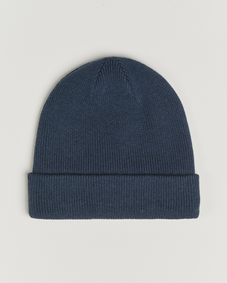 Hombres | Gorros | Samsøe Samsøe | The Wool Beanie Midnight Navy