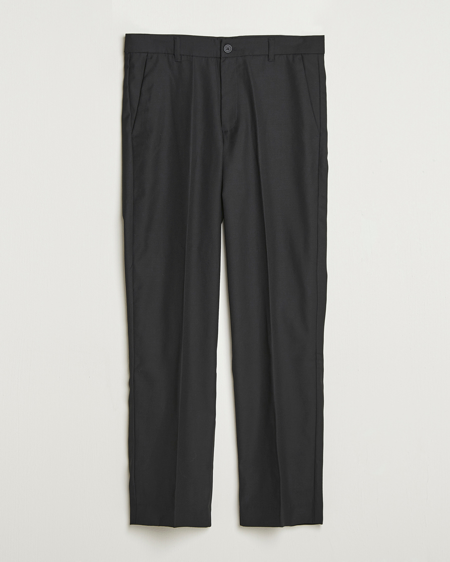 Hombres | Pantalones | Samsøe Samsøe | Noah Pleated Trousers Black