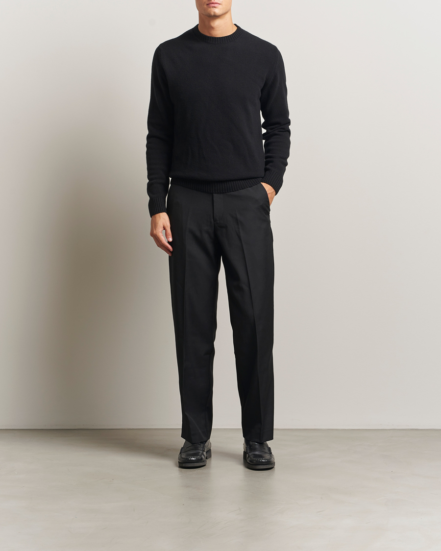 Hombres | Pantalones | Samsøe Samsøe | Noah Pleated Trousers Black