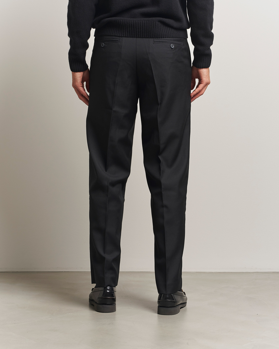 Hombres | Pantalones | Samsøe Samsøe | Noah Pleated Trousers Black