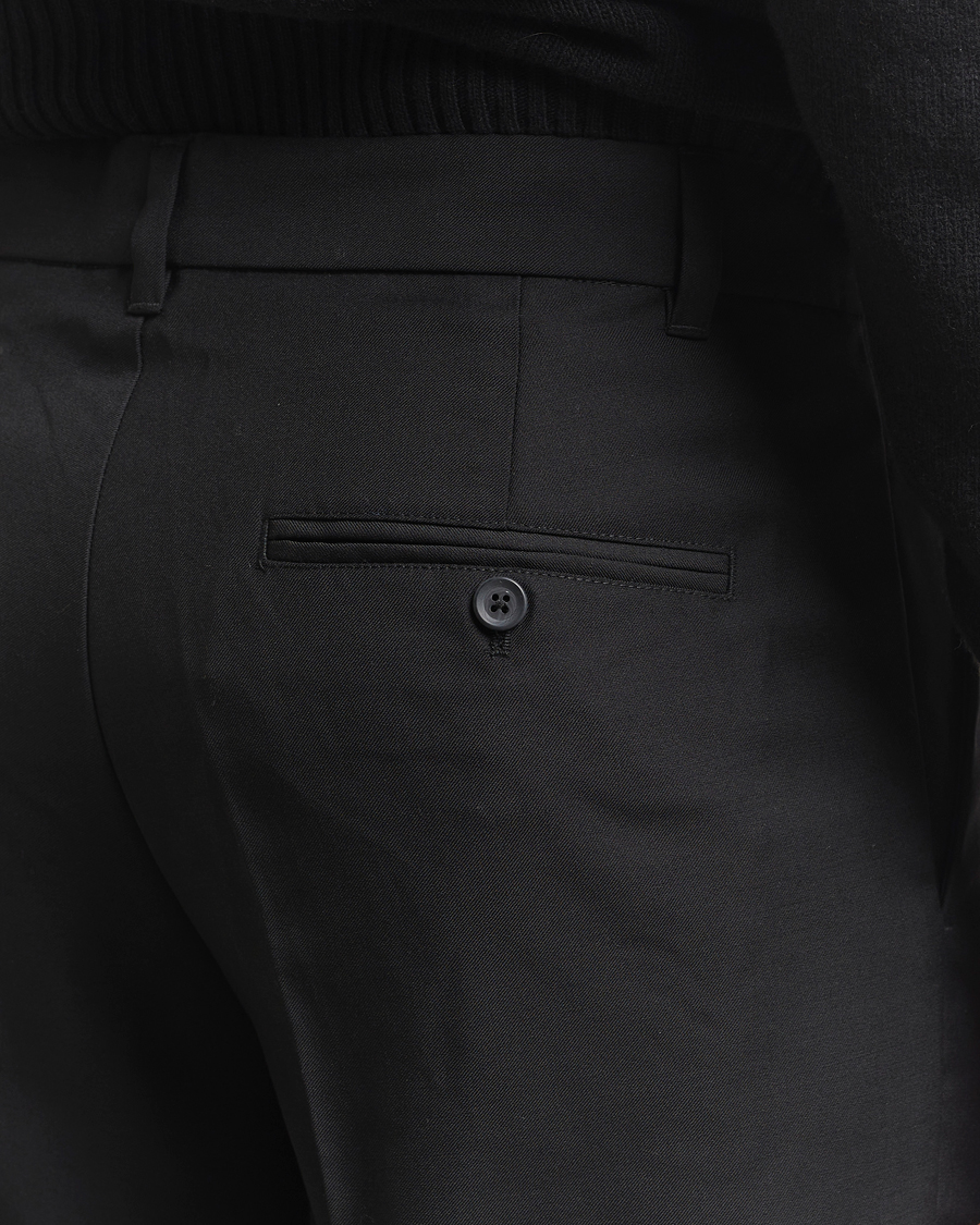 Hombres | Pantalones | Samsøe Samsøe | Noah Pleated Trousers Black