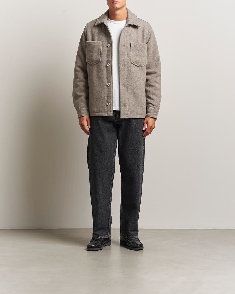 Hombres | Abrigos y chaquetas | Samsøe Samsøe | Pally Padded Shirt Jacket Elephant Skin