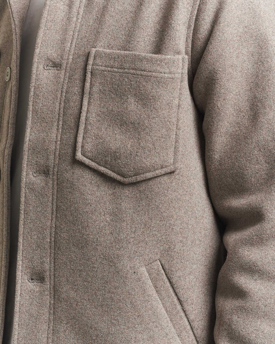 Hombres | Abrigos y chaquetas | Samsøe Samsøe | Pally Padded Shirt Jacket Elephant Skin