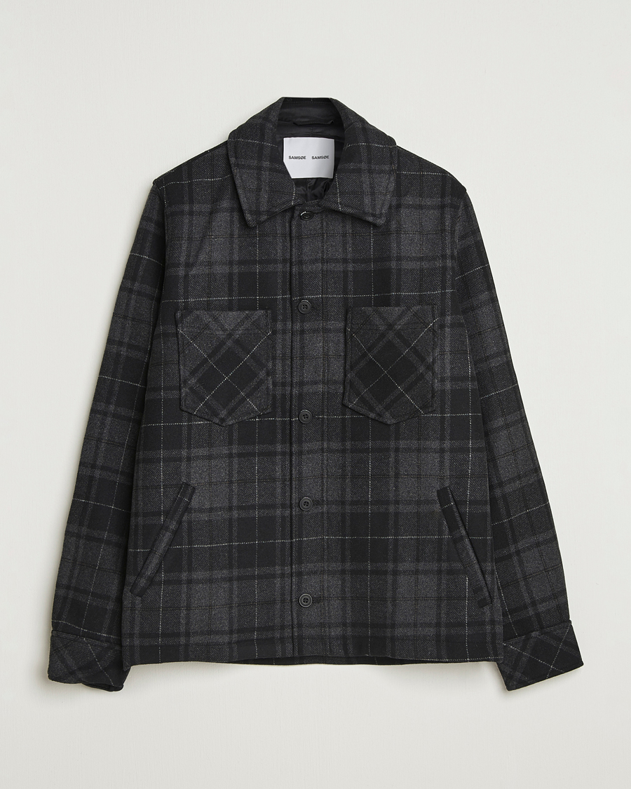 Hombres | Abrigos y chaquetas | Samsøe Samsøe | Pally Padded Shirt Jacket Black