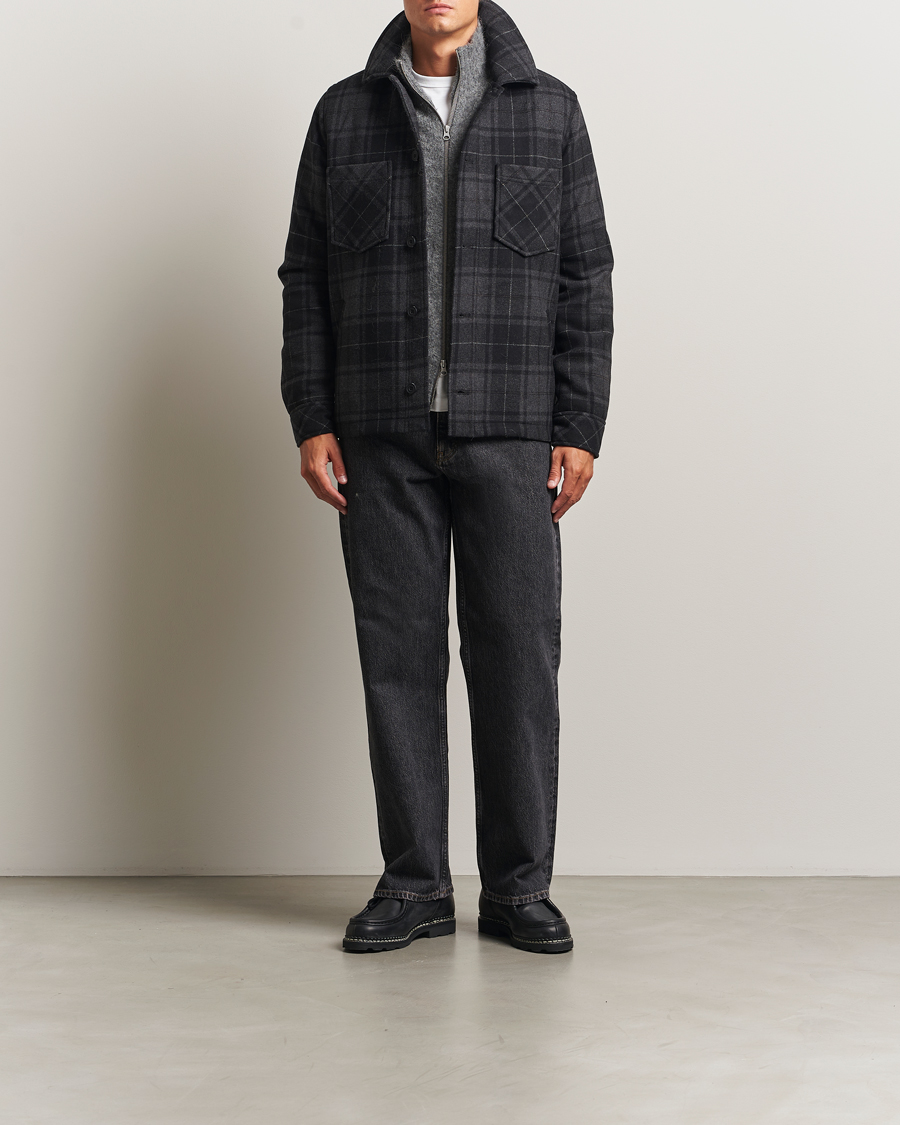 Hombres | Abrigos y chaquetas | Samsøe Samsøe | Pally Padded Shirt Jacket Black