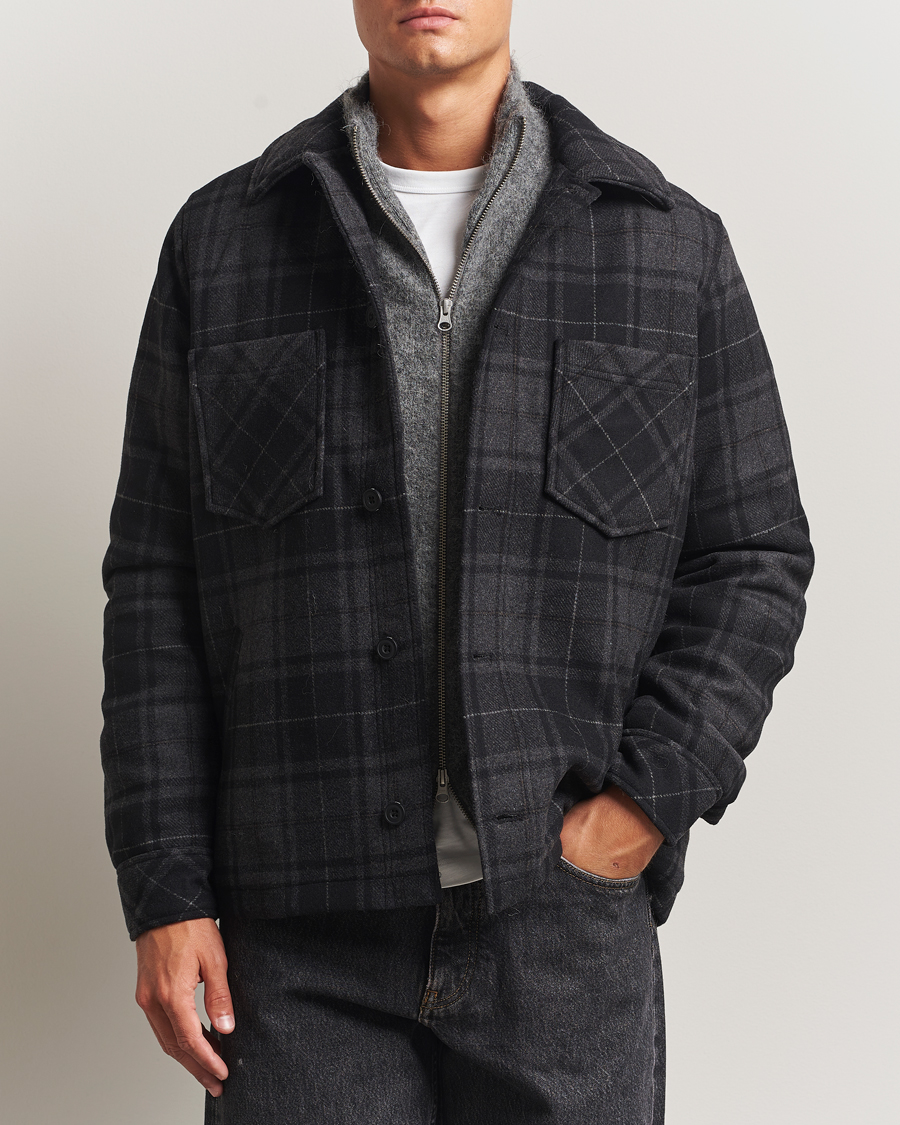 Hombres | Abrigos y chaquetas | Samsøe Samsøe | Pally Padded Shirt Jacket Black