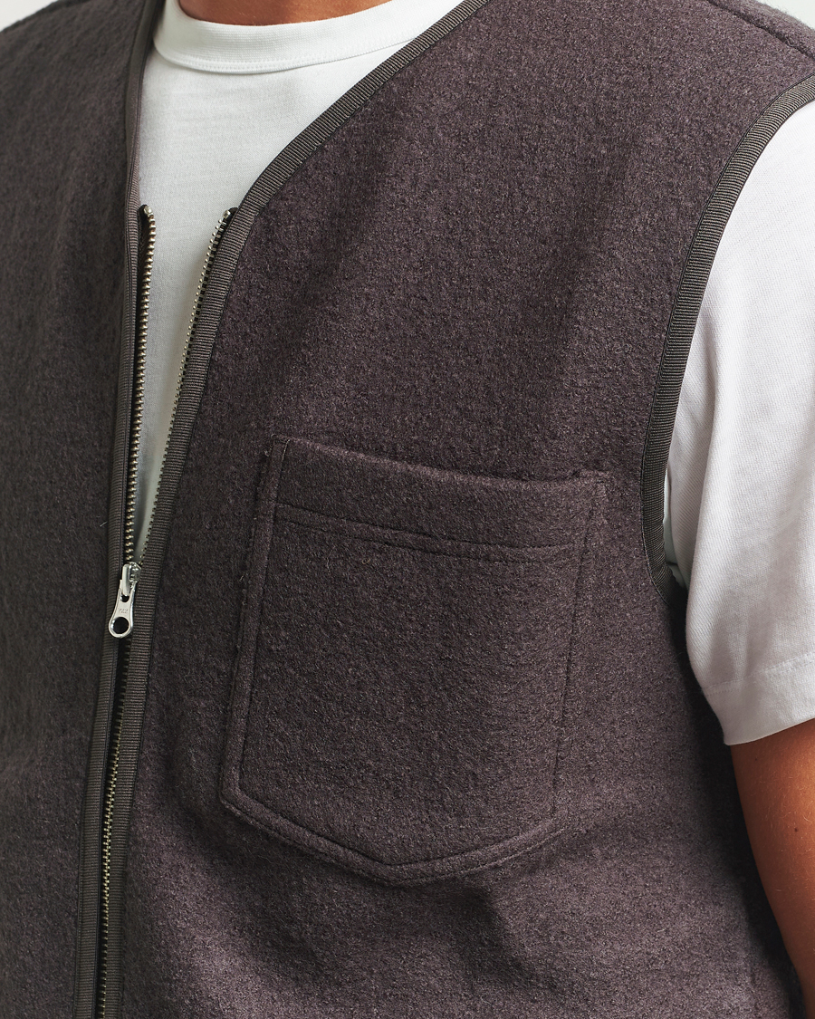 Hombres | Abrigos y chaquetas | Samsøe Samsøe | Hannes Boiled Wool Vest Turkish Coffee