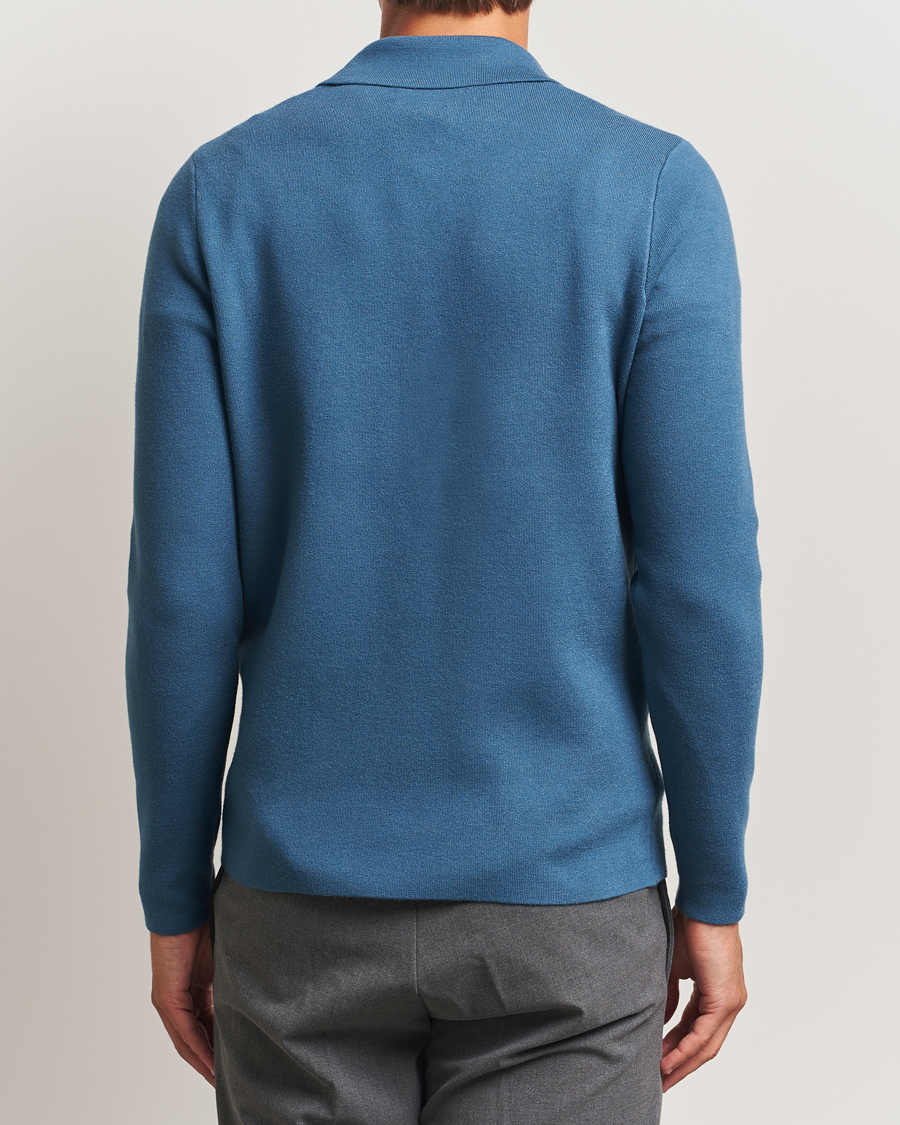 Hombres | Jerséis y prendas de punto | Samsøe Samsøe | Guna Half Zip Stellar Blue