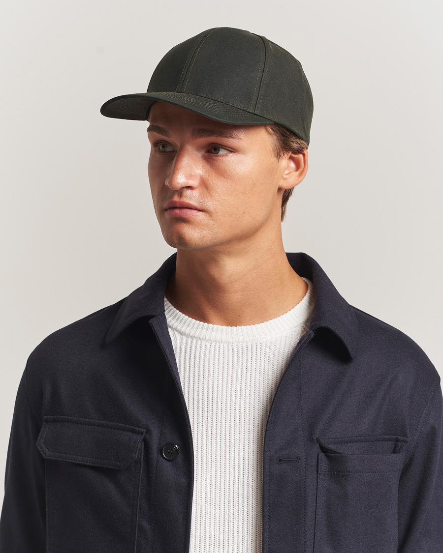Hombres | Sombreros y gorras | Varsity Headwear | Oilskin Baseball Cap Ivy Green