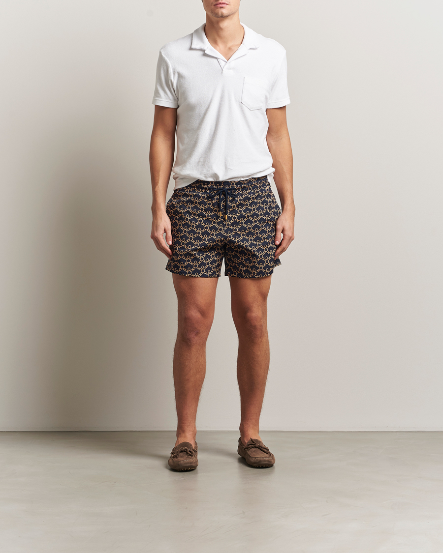 Hombres | Bañadores | Vilebrequin | Moorise Swim Shorts Bleu Marine