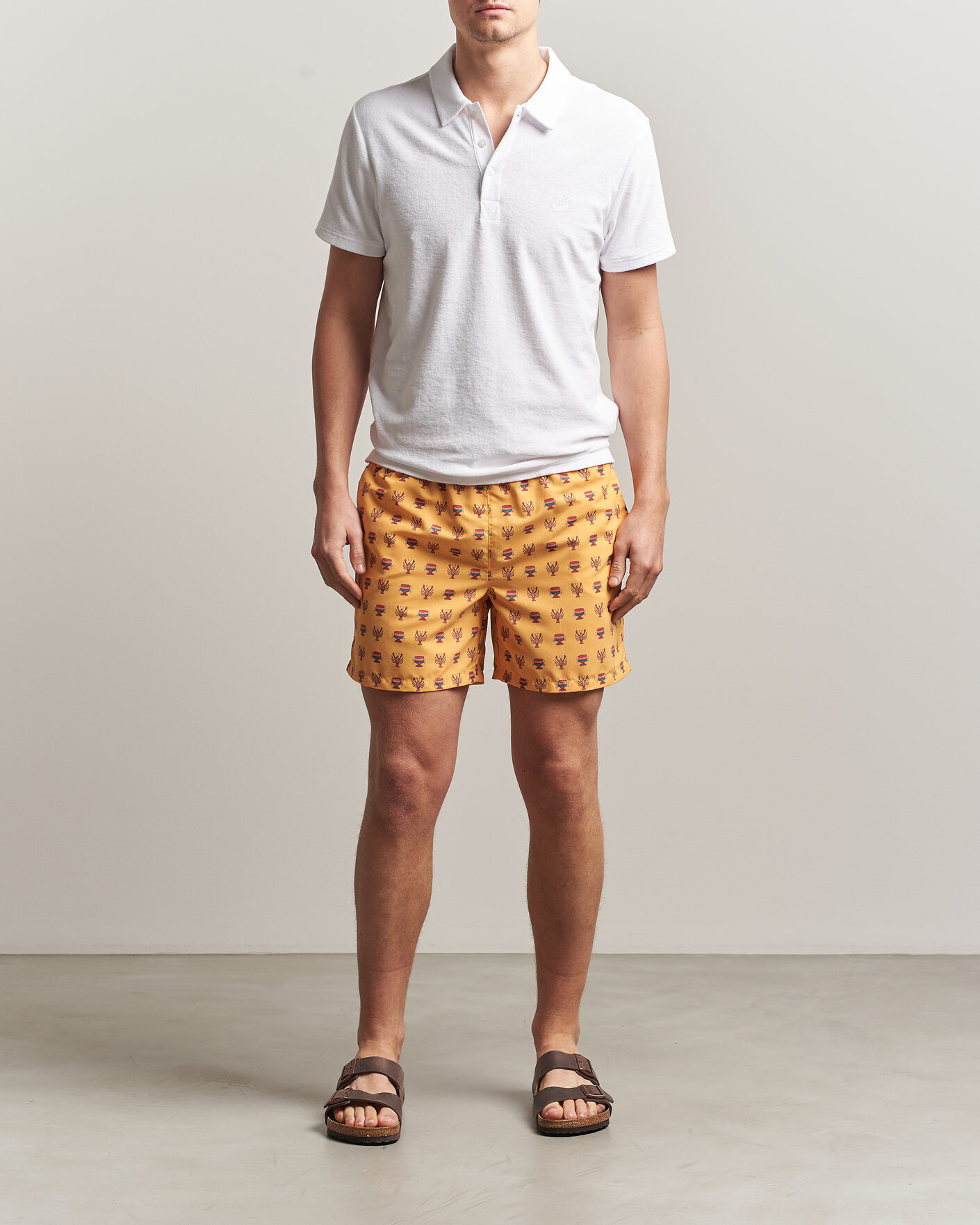 Hombres | Polos | Vilebrequin | Phoenix Terry Polo Blanc