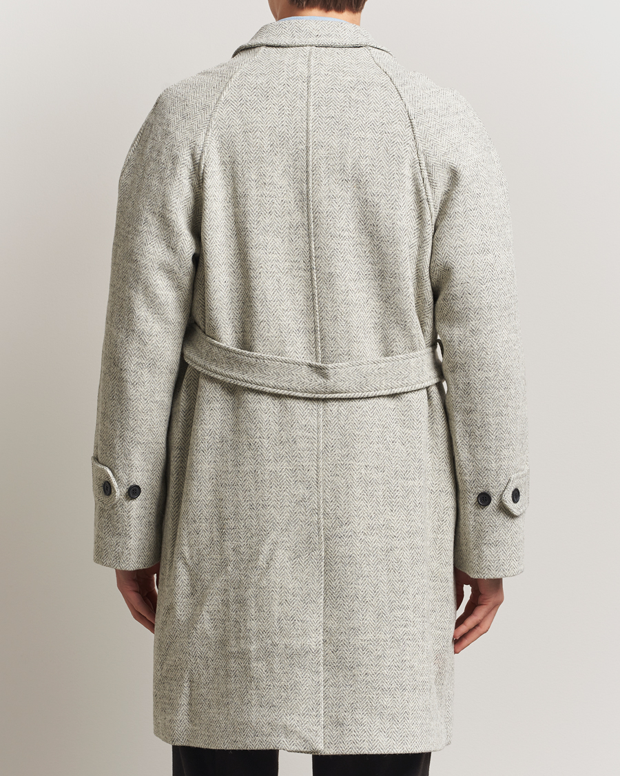 Hombres | Abrigos y chaquetas | Walker Slater | Watson Harris Tweed Herringbone Coat Light Grey