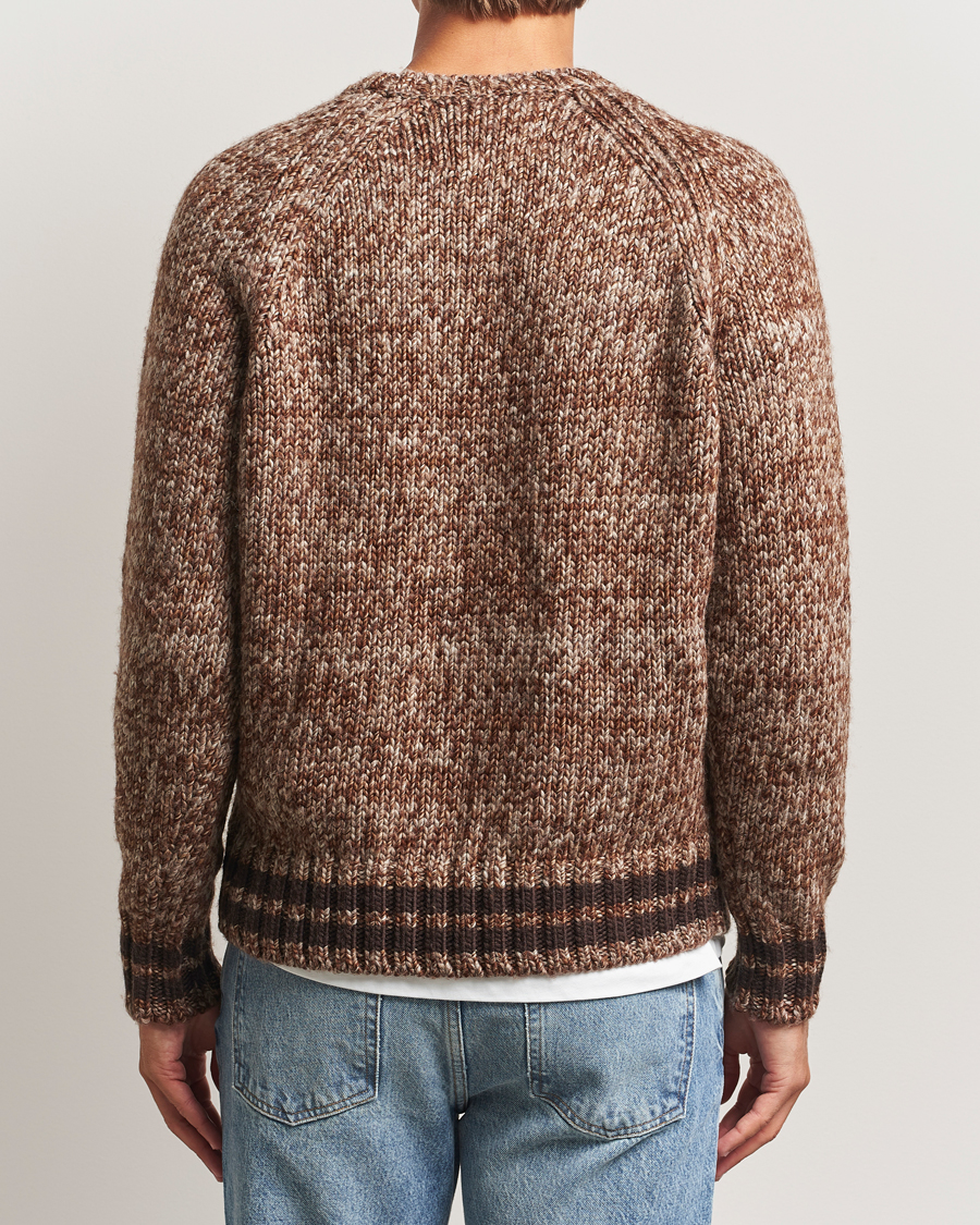 Hombres | Jerséis y prendas de punto | GANT 240 Mulberry Street | Wool Heavy Knitted Sweater Light Brown Melange