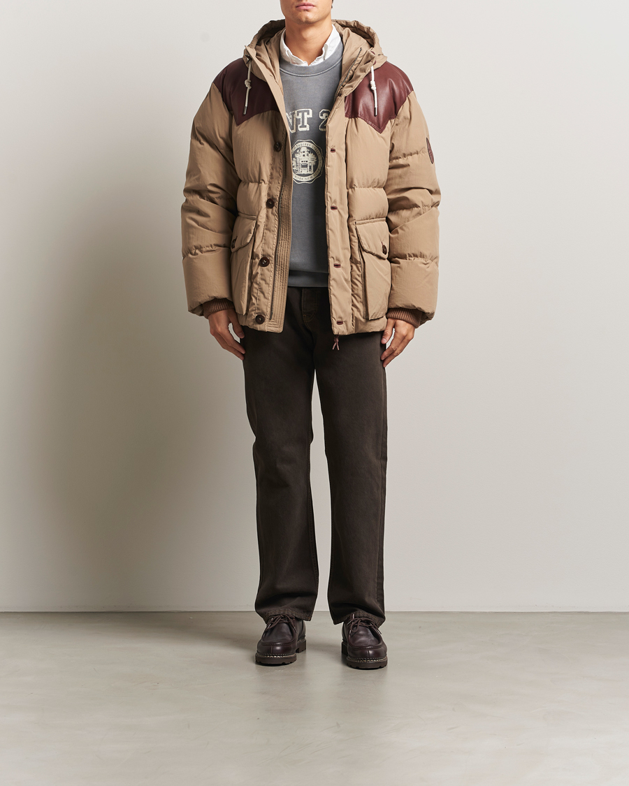Hombres | Abrigos y chaquetas | GANT 240 Mulberry Street | Cotton Down Hooded Jacket Carmel Beige