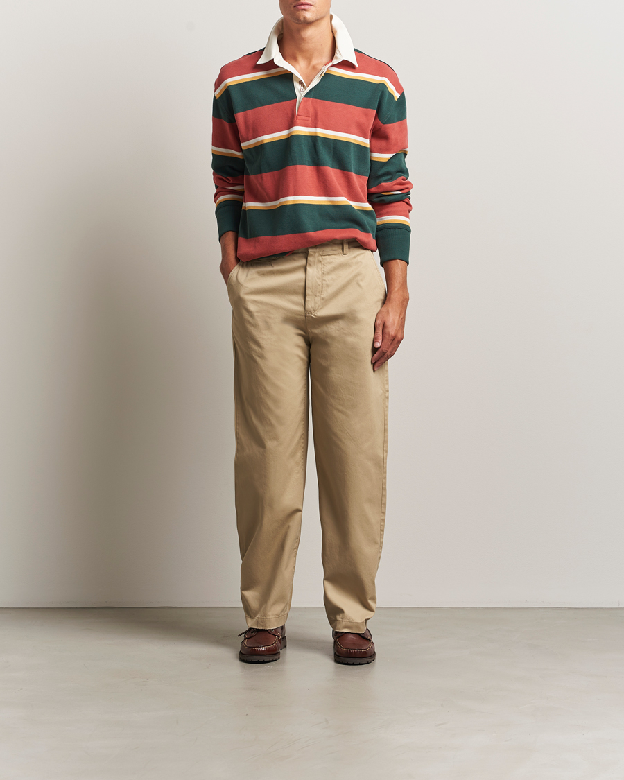 Hombres | Pantalones | GANT 240 Mulberry Street | Relaxed Fit Cotton Twill Chinos Woody Beige