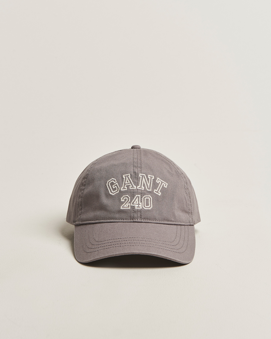 Hombres | Sombreros y gorras | GANT 240 Mulberry Street | Washed Canvas Cap Steel Grey