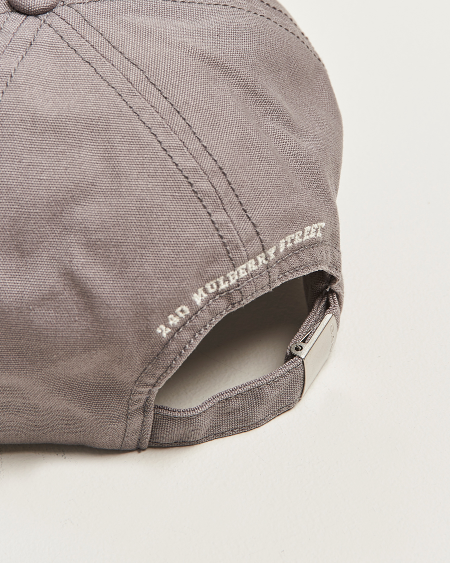 Hombres | Sombreros y gorras | GANT 240 Mulberry Street | Washed Canvas Cap Steel Grey