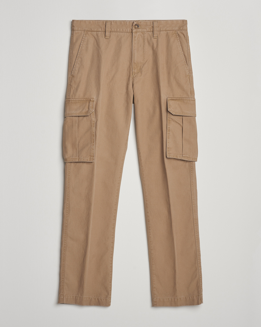 Hombres | Pantalones | Gant | Regular Fit Cotton Twill Cargo Pants Light Taupe