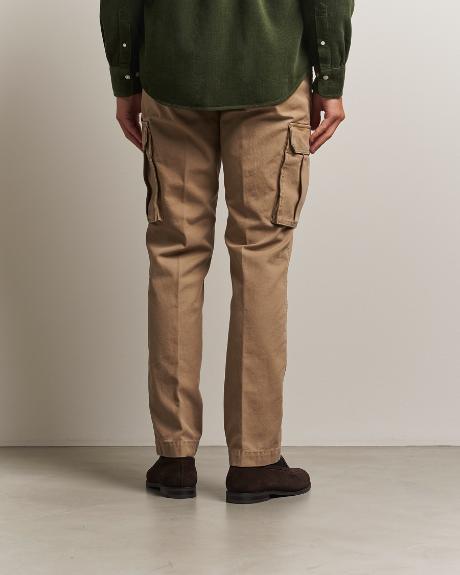 Hombres | Pantalones | Gant | Regular Fit Cotton Twill Cargo Pants Light Taupe