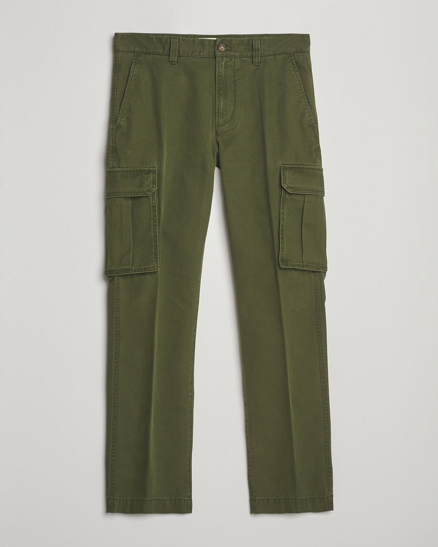 Hombres | Pantalones | Gant | Regular Fit Cotton Twill Cargo Pants Country Green