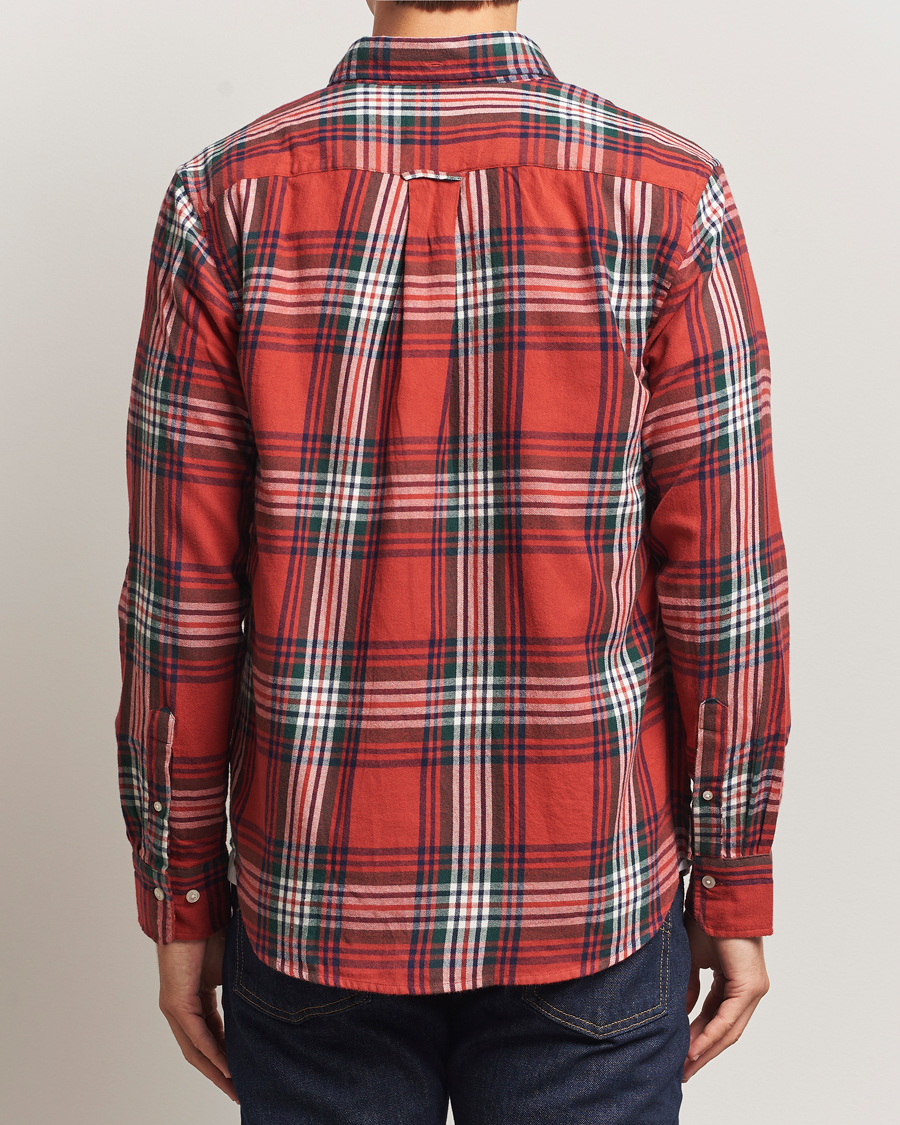 Hombres | Camisas | Gant | Regular Fit Checked Flannel Shirt Modern Rust