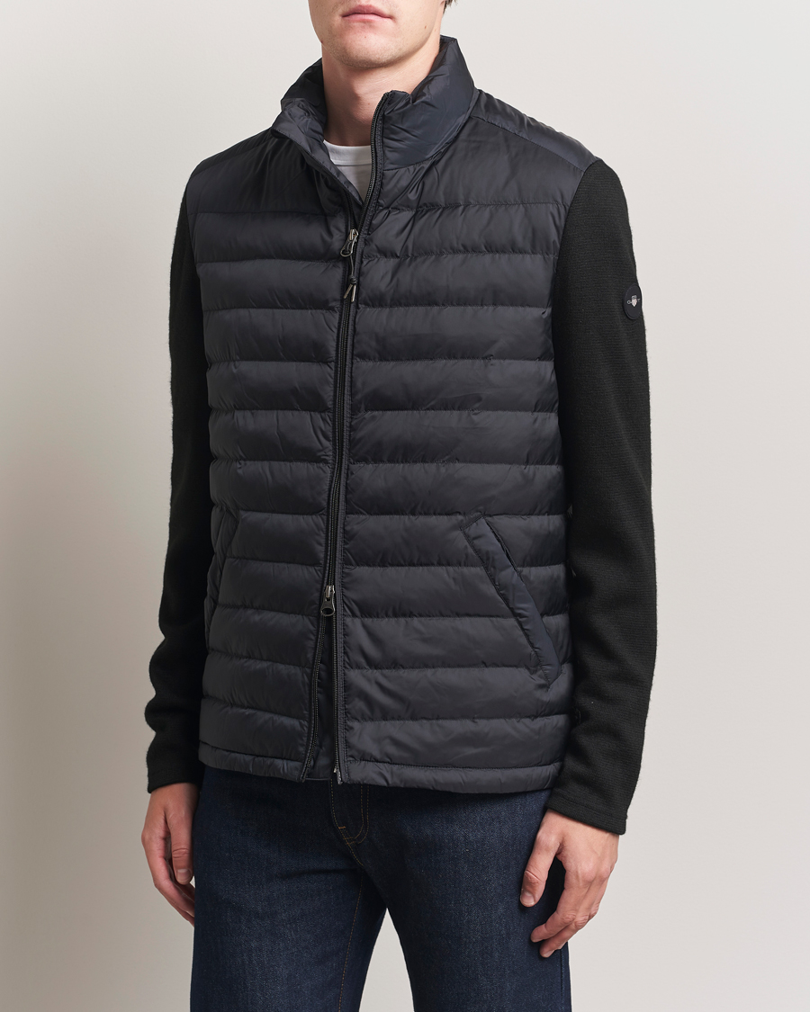 Hombres | Abrigos y chaquetas | Gant | Mixed Media Hybrid Jacket Black