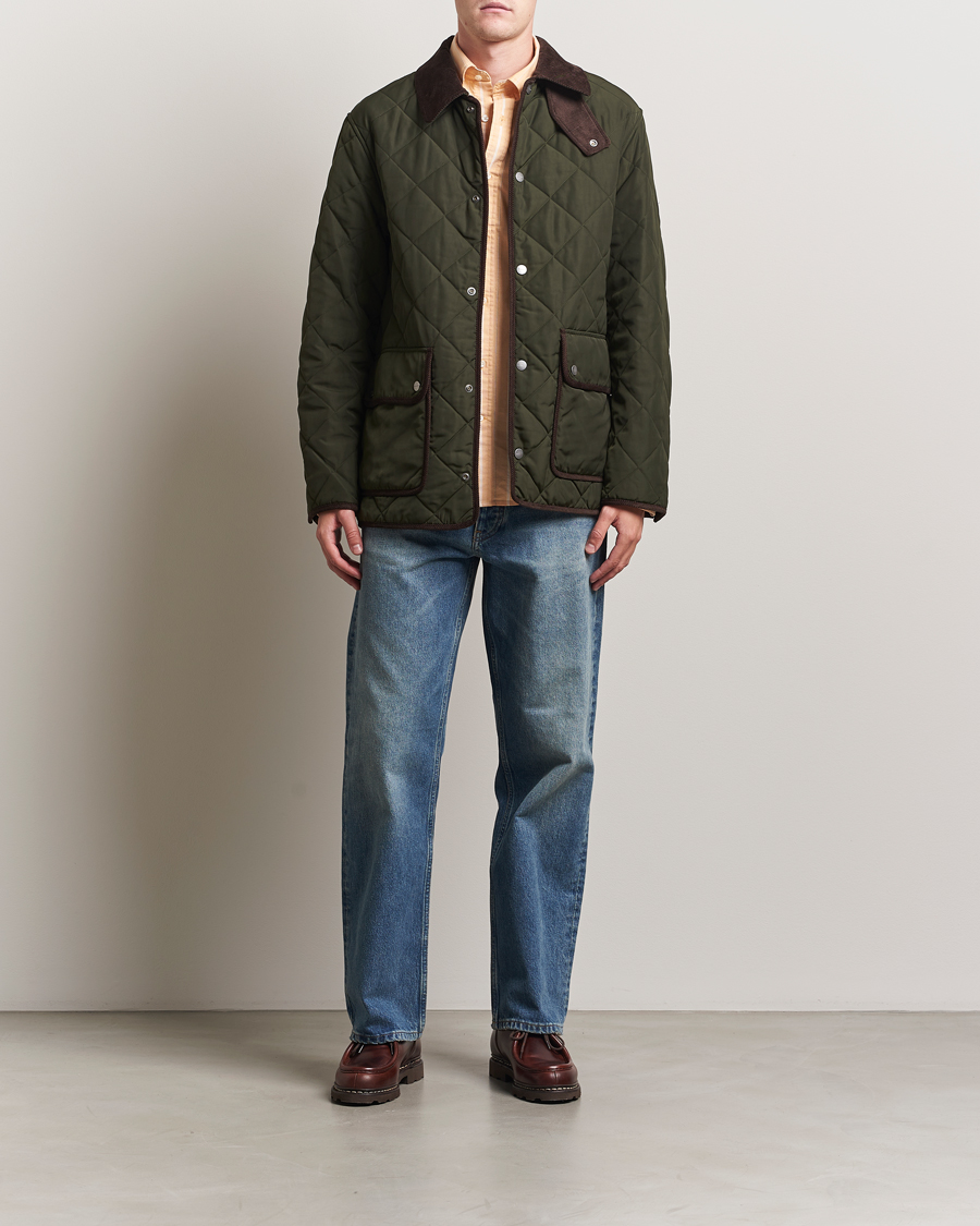 Hombres | Abrigos y chaquetas | Gant | Quilted Fleece Jacket Green Lagoon