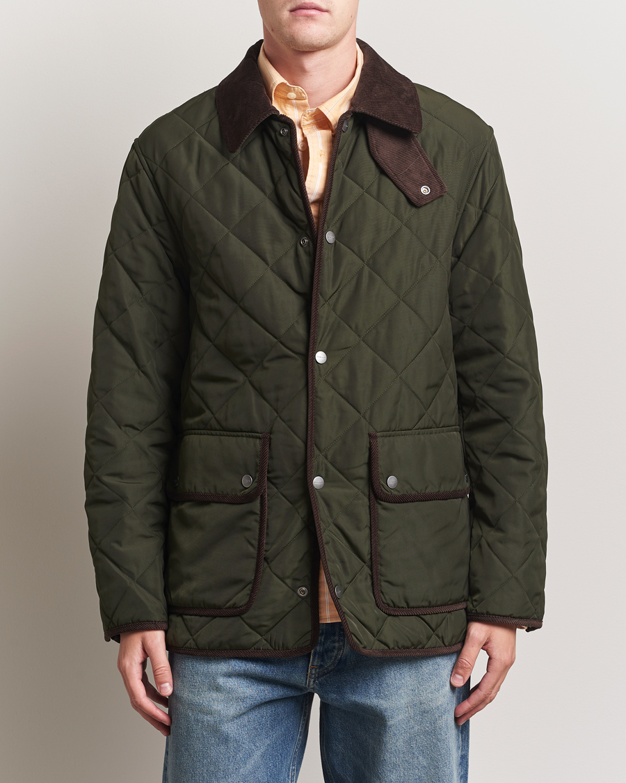 Hombres | Abrigos y chaquetas | Gant | Quilted Fleece Jacket Green Lagoon