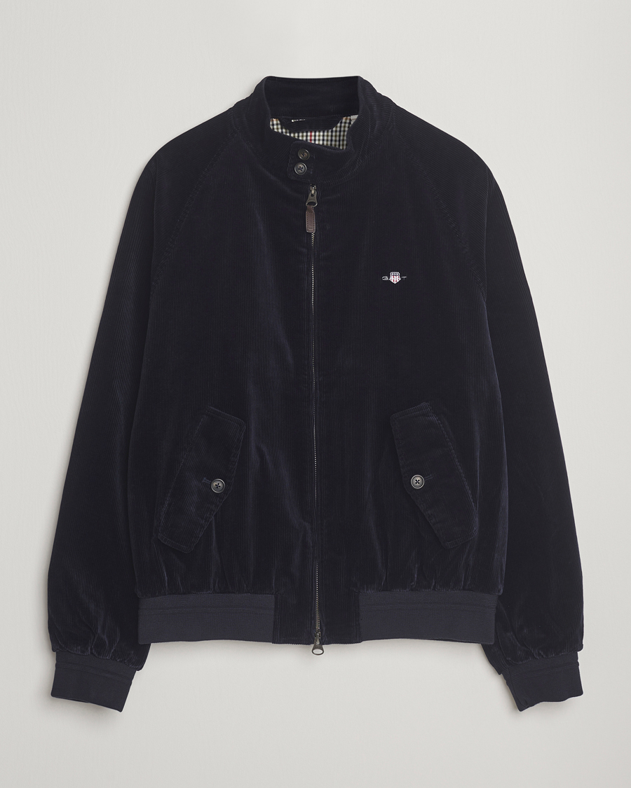 Hombres | Abrigos y chaquetas | Gant | Corduroy Harrington Jacket Evening Blue